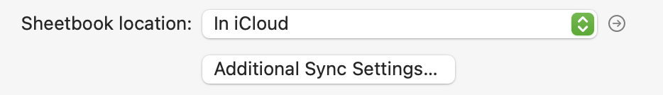 Impostazioni di sincronizzazione di Soulver per Mac